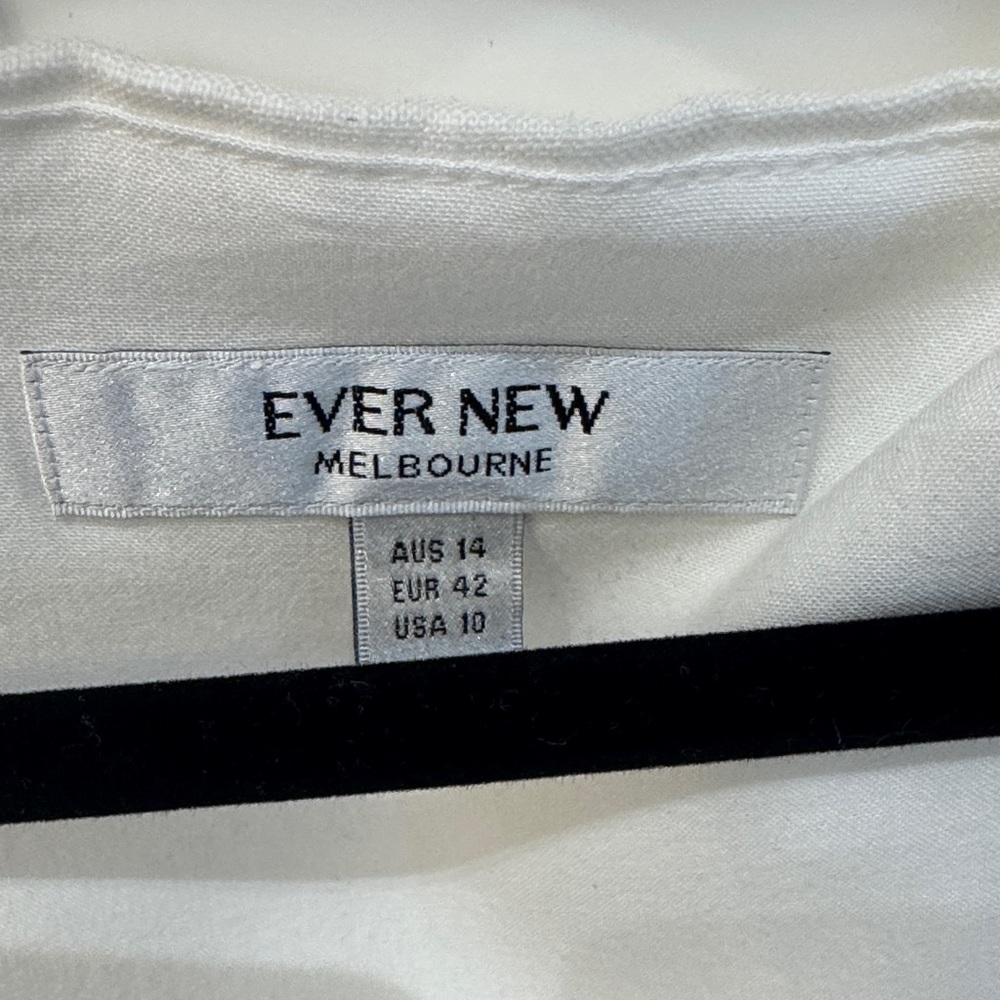 Ever New White Button-Down Sleeveless dress - Picture 2 of 2